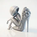 Mô hình tượng nữ Stiletto Babe in 3D - Thumbnail 1