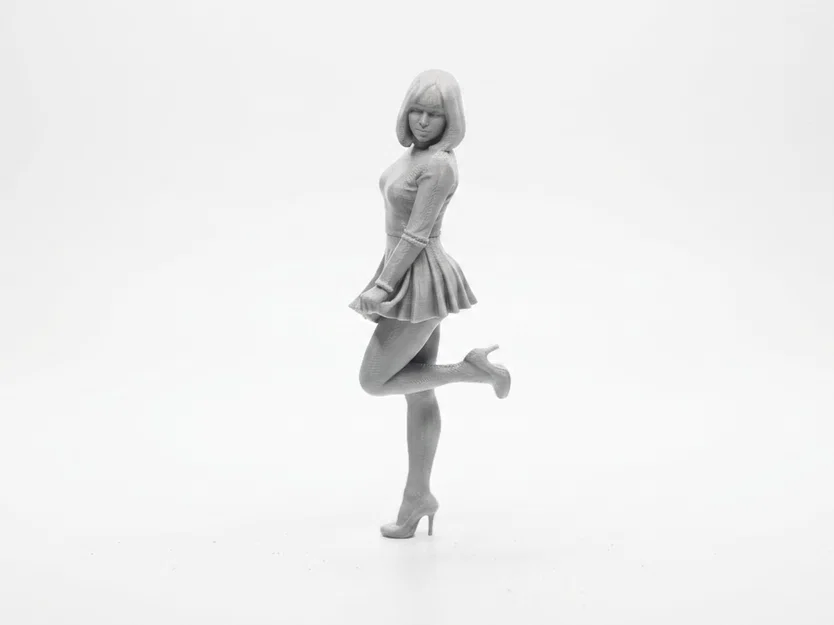 Mô hình nhân vật nữ mang vớ (Stockings Girl) - File in 3D - Image 1