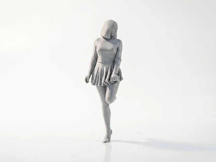 Mô hình nhân vật nữ mang vớ (Stockings Girl) - File in 3D - Image 2