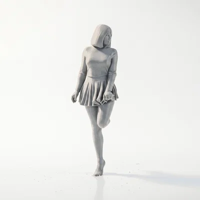 Mô hình nhân vật nữ mang vớ (Stockings Girl) - File in 3D