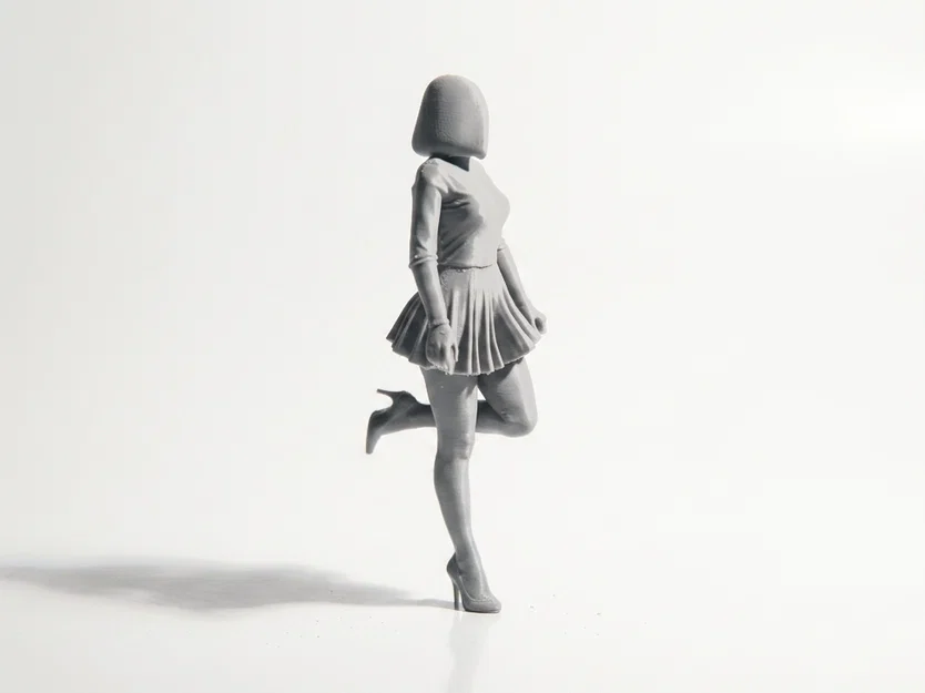 Mô hình nhân vật nữ mang vớ (Stockings Girl) - File in 3D - Image 3