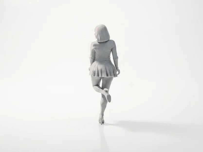 Mô hình nhân vật nữ mang vớ (Stockings Girl) - File in 3D - Image 4
