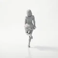 Mô hình nhân vật nữ mang vớ (Stockings Girl) - File in 3D - Thumbnail 4