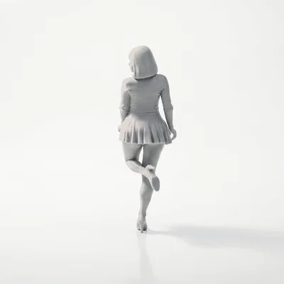 Mô hình nhân vật nữ mang vớ (Stockings Girl) - File in 3D