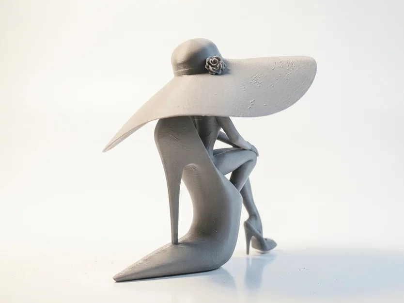 Mô hình Figurine 3D Người Phụ Nữ Thời Trang Đi Giày Cao Gót Thanh Lịch - Image 2