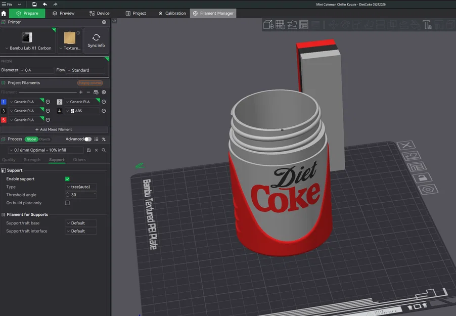 Mini Coleman Chiller Koozie - Chủ đề Coca-Cola - Image 4
