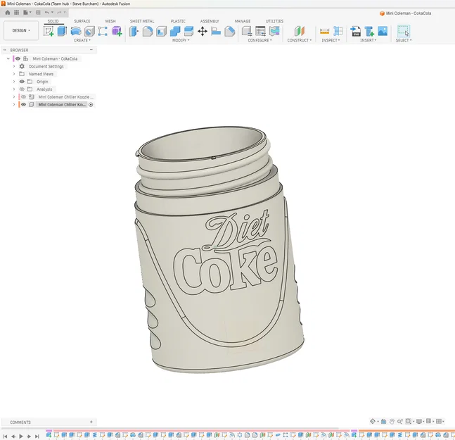 Mini Coleman Chiller Koozie - Chủ đề Coca-Cola - Image 5