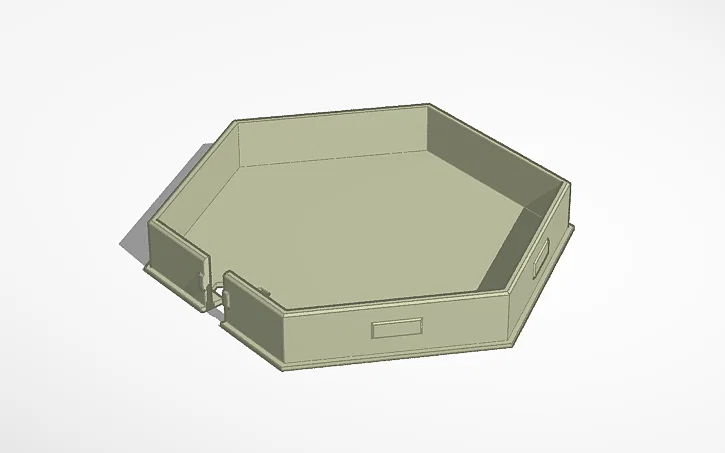 Đế lót lục giác có khe luồn dây cho đài phun nước mini - Image 1