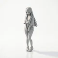 Mô hình 3D Anime Girl - Nhân vật nữ có thể in 3D - Thumbnail 1