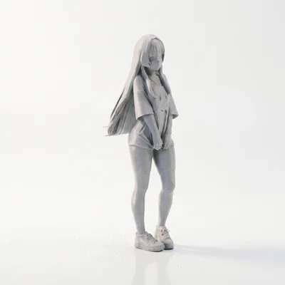 Mô hình 3D Anime Girl - Nhân vật nữ có thể in 3D
