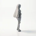 Mô hình 3D Anime Girl - Nhân vật nữ có thể in 3D - Thumbnail 3