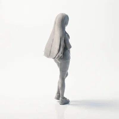 Mô hình 3D Anime Girl - Nhân vật nữ có thể in 3D