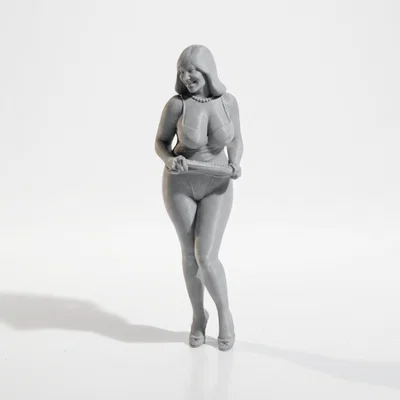 Mô hình tượng nữ trong bộ bikini đang vươn vai (Stretching Bikini Female Figure)