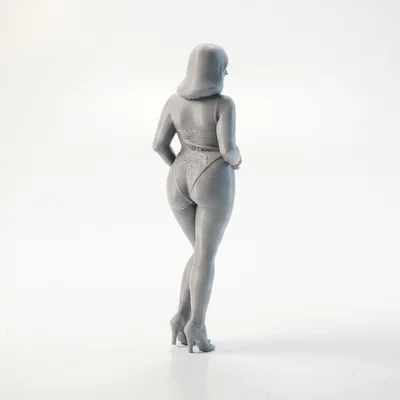 Mô hình tượng nữ trong bộ bikini đang vươn vai (Stretching Bikini Female Figure)