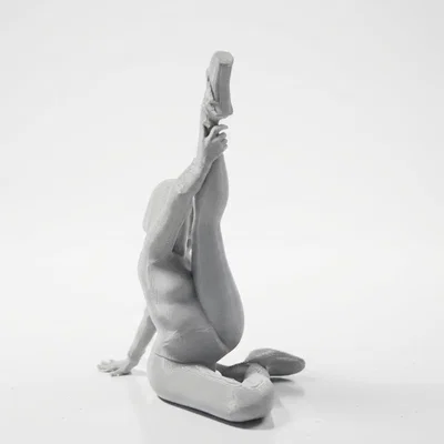 Mô hình 3D tượng nữ tập Yoga vươn người in 3D