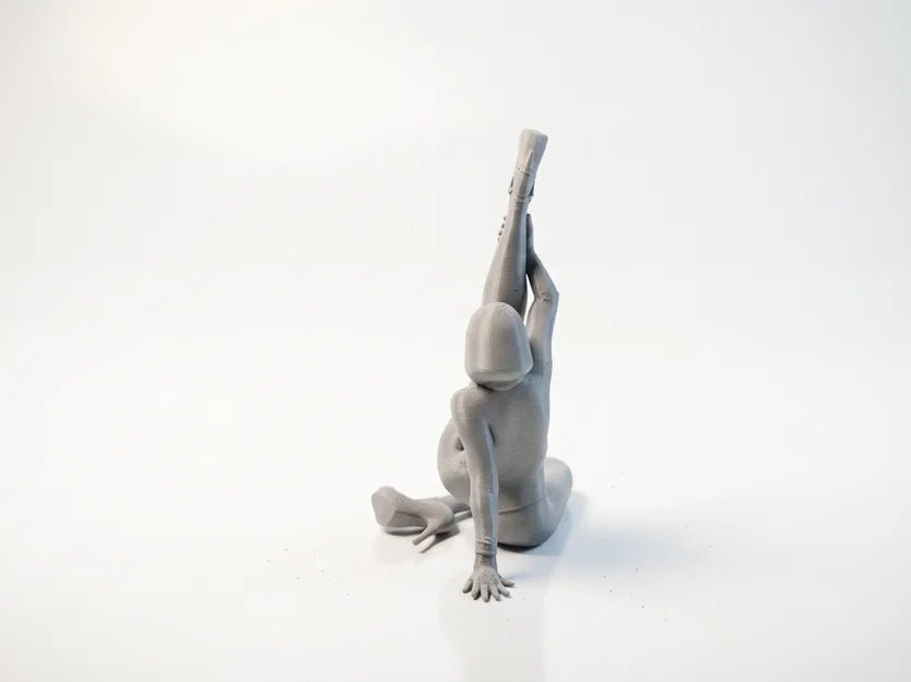 Mô hình 3D tượng nữ tập Yoga vươn người in 3D - Image 4