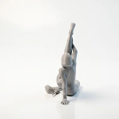 Mô hình 3D tượng nữ tập Yoga vươn người in 3D