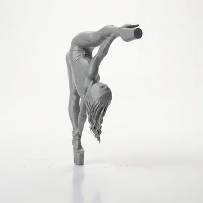 Mô hình 3D Nữ Vũ Công Nhào Lộn Tinh Xảo