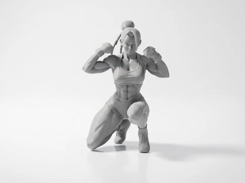 Mô hình tượng nữ vận động viên Strong Babe in 3D - Image 1