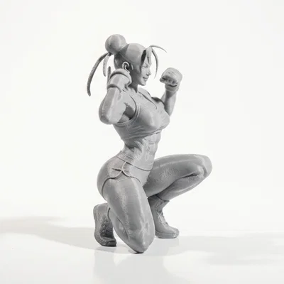 Mô hình tượng nữ vận động viên Strong Babe in 3D