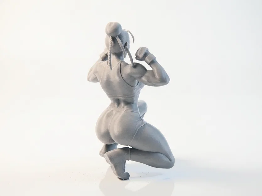 Mô hình tượng nữ vận động viên Strong Babe in 3D - Image 3