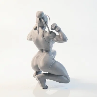 Mô hình tượng nữ vận động viên Strong Babe in 3D