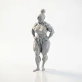 Mô hình tượng nữ giới khỏe khoắn in 3D - Strong Lady Pose - Thumbnail 1