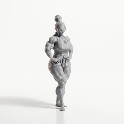 Mô hình tượng nữ giới khỏe khoắn in 3D - Strong Lady Pose