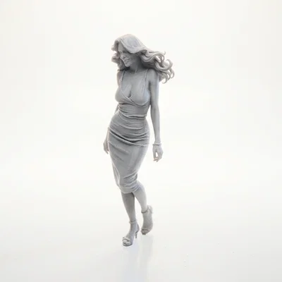 Mô hình tượng nữ Strutting Lady - File 3D Printable