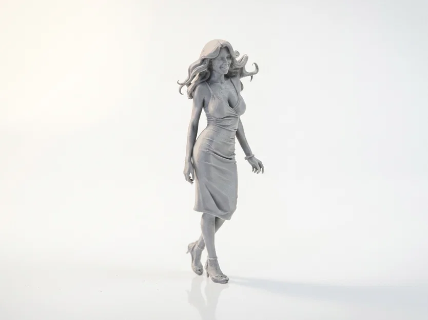 Mô hình tượng nữ Strutting Lady - File 3D Printable - Image 2