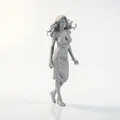 Mô hình tượng nữ Strutting Lady - File 3D Printable - Thumbnail 2