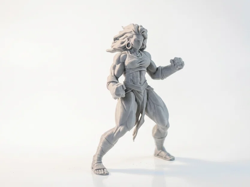 Mô hình 3D Nữ chiến binh cơ bắp đầy mạnh mẽ (Strong Lady Figurine) - Image 2