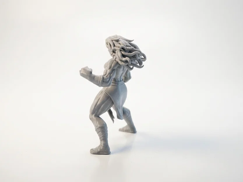 Mô hình 3D Nữ chiến binh cơ bắp đầy mạnh mẽ (Strong Lady Figurine) - Image 4