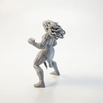 Mô hình 3D Nữ chiến binh cơ bắp đầy mạnh mẽ (Strong Lady Figurine)
