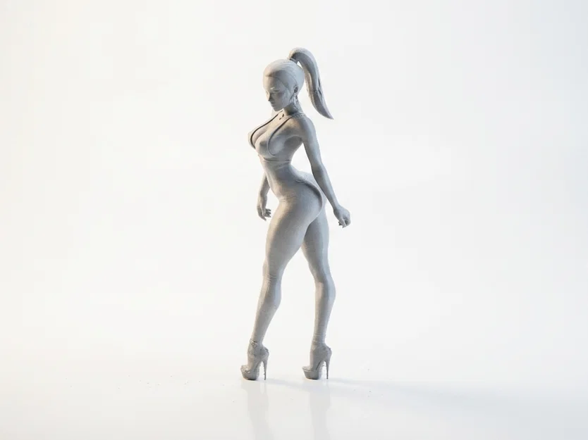 Mô hình tượng cô gái bước đi kiêu sa (Strutting Lady) - File in 3D - Image 1
