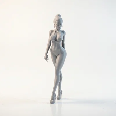 Mô hình tượng cô gái bước đi kiêu sa (Strutting Lady) - File in 3D