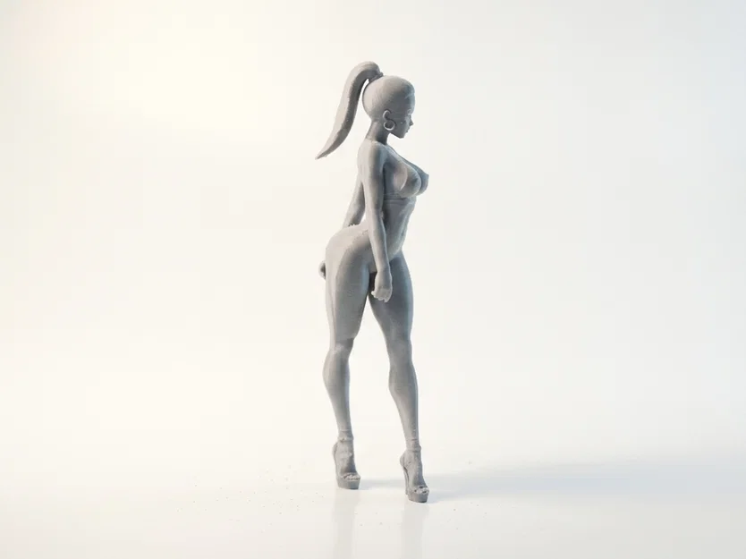 Mô hình tượng cô gái bước đi kiêu sa (Strutting Lady) - File in 3D - Image 3