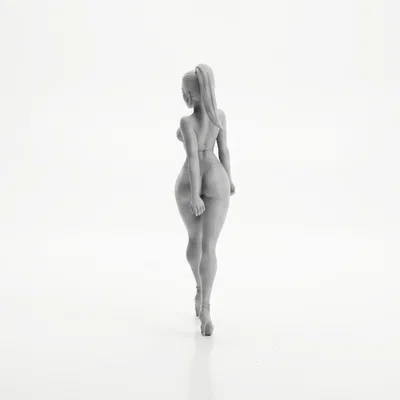 Mô hình tượng cô gái bước đi kiêu sa (Strutting Lady) - File in 3D