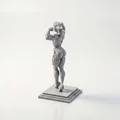 Mô hình tượng nữ vận động viên cơ bắp - File in 3D - Thumbnail 4