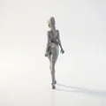 Mô hình 3D tượng quý cô tự tin in ấn (Strutting Lady Figurine) - Thumbnail 4