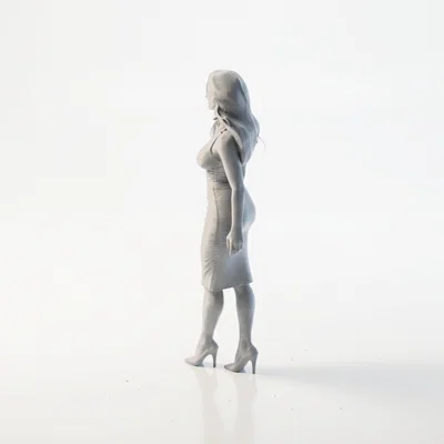 Mô hình tượng nữ quý cô sải bước - File in 3D
