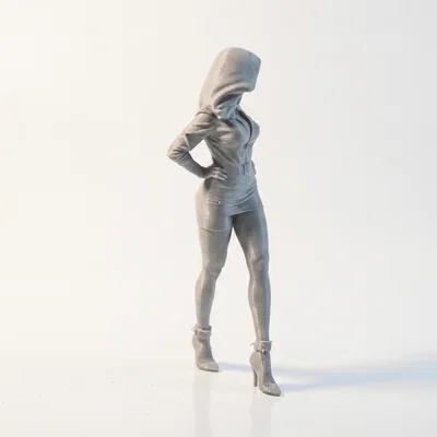 Mô hình tượng nữ nhân kiêu sa - Tệp in 3D (Strutting Lady Figurine)