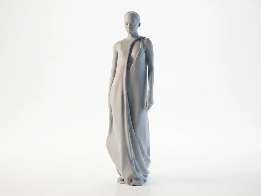 Mô hình 3D quý cô mặc váy sang trọng (Stylish Lady Gown) - Image 1