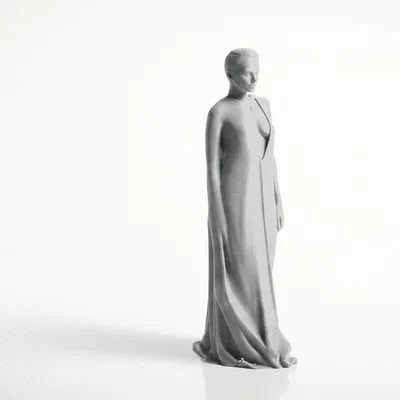 Mô hình 3D quý cô mặc váy sang trọng (Stylish Lady Gown)