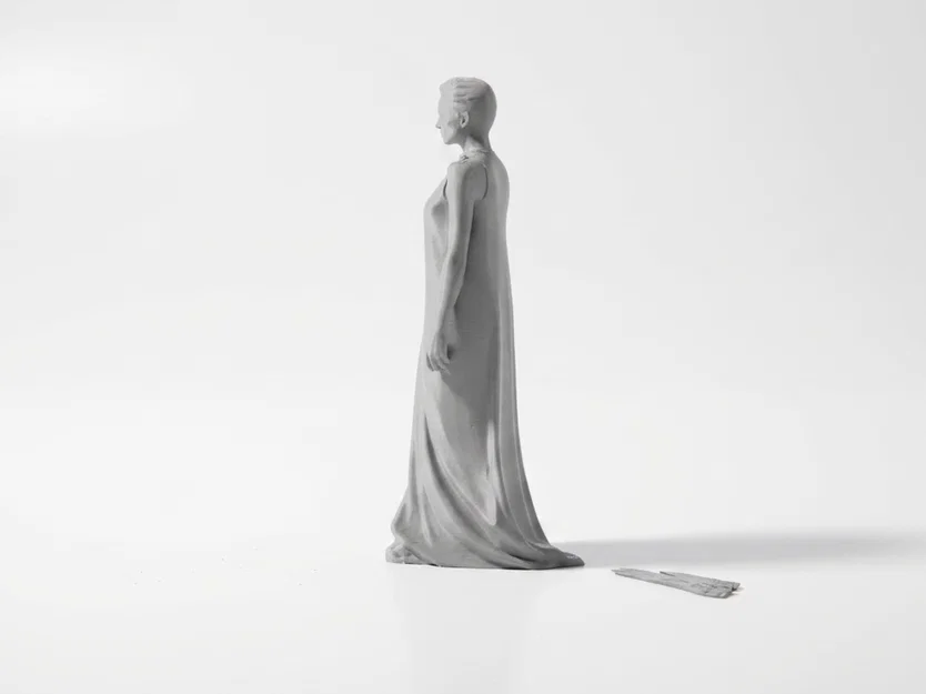 Mô hình 3D quý cô mặc váy sang trọng (Stylish Lady Gown) - Image 4