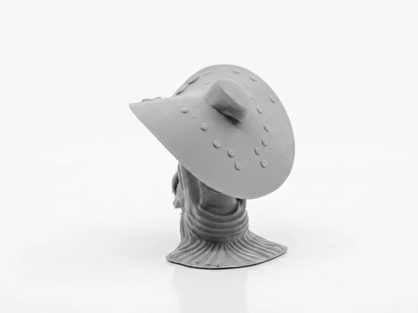 Tượng Nghệ Thuật Cô Gái Đội Mũ Rộng Vành - Mô Hình In 3D Độc Đáo - Image 4