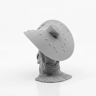 Tượng Nghệ Thuật Cô Gái Đội Mũ Rộng Vành - Mô Hình In 3D Độc Đáo