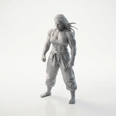 Mô hình nữ chiến binh siêu khỏe mạnh (Superstrong Lady Fighter) - File in 3D