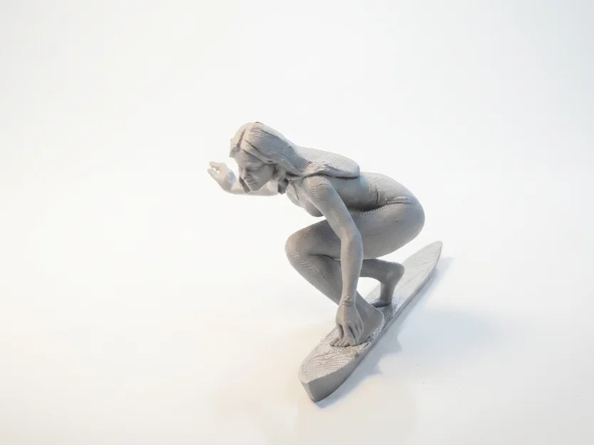 Mô hình tượng nữ vận động viên lướt sóng 3D in ấn nghệ thuật - Image 1
