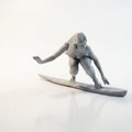 Mô hình tượng nữ vận động viên lướt sóng 3D in ấn nghệ thuật - Thumbnail 2